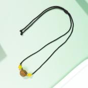 1.8mm Pumpkin Bead Necklace